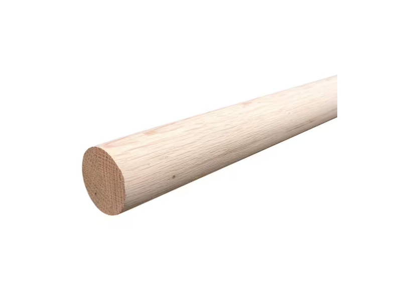 Everbilt 96 in. W Natural Oak Heavy-Duty Wood Stainable Closet Rods