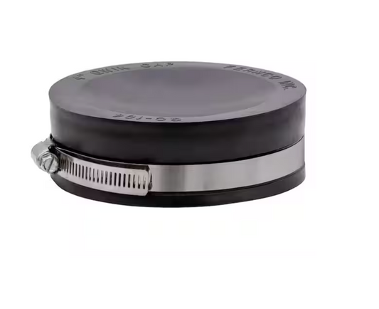 Fernco 4 in. Plastic DWV Flexible Cap