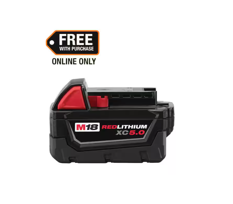 Milwaukee M18 18-Volt 5.0 Ah Lithium-Ion XC Extended Capacity Battery Pack