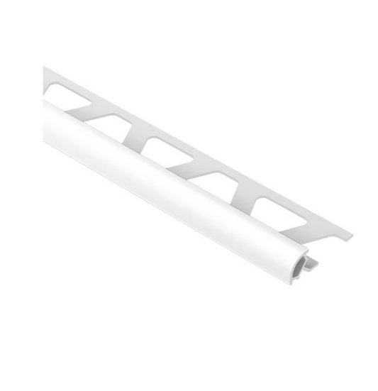 Schluter Systems Rondec 0.375-in W x 98.5-in L Bright white PVC Bullnose Tile Edge Trim