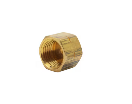 Everbilt 1/4 in. OD Compression Brass Cap Fitting