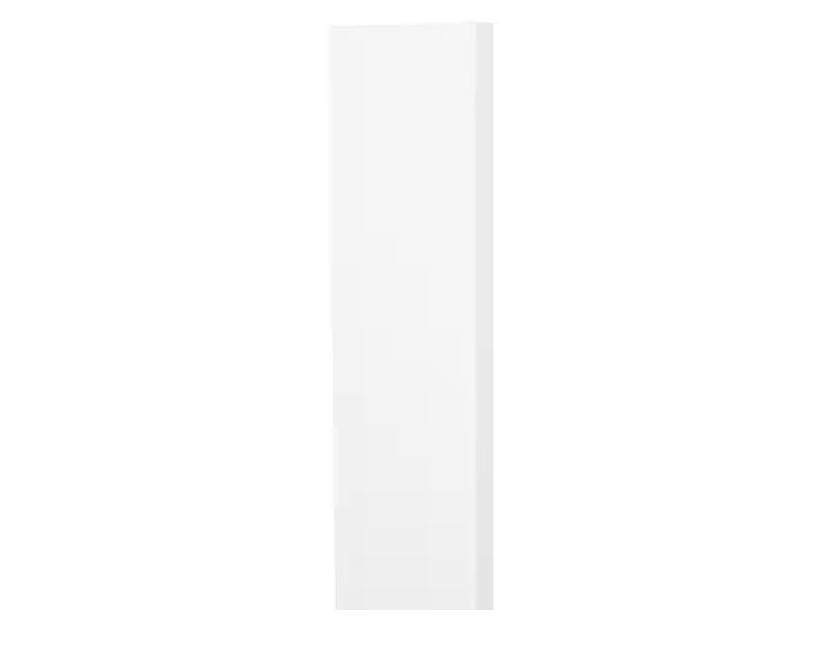 Hampton/Shaker 3 in. W x 30 in. H x 0.75 in. D Kitchen Cabinet Wall and Base Filler in Satin White