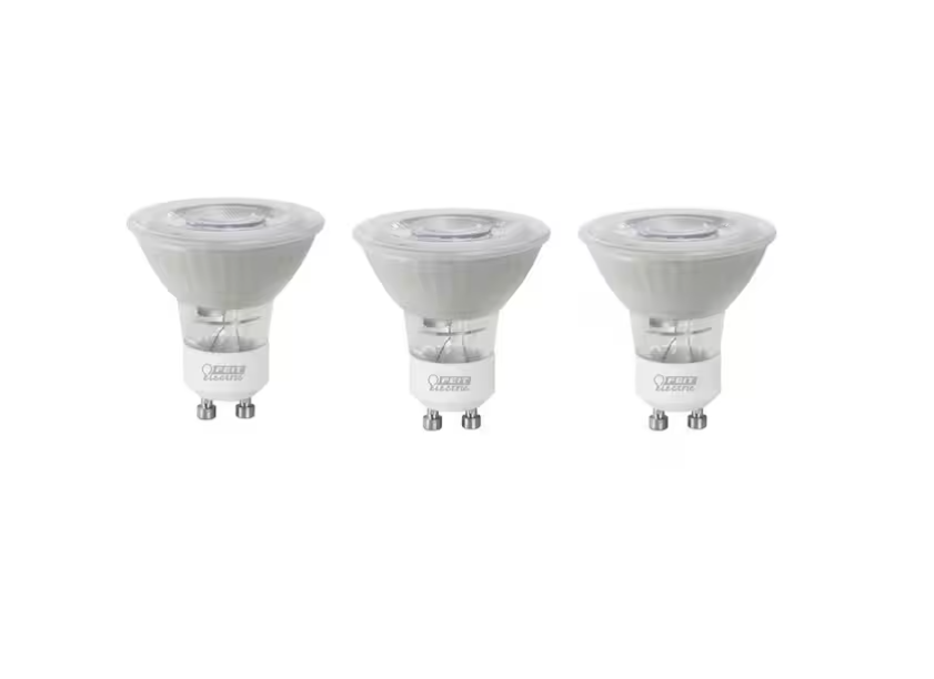 Feit Electric 35-Watt Equivalent MR16 GU10 Dimmable Track Ligthing Reflector LED Light Bulb, Daylight 5000K (3-Pack)