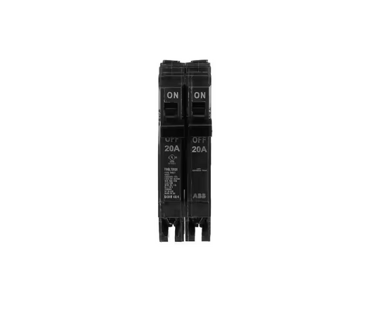 ABB 2-20 Amp Single-Pole Tandem 120-Volt/240-Volt Circuit Breaker (THQLT2020A)