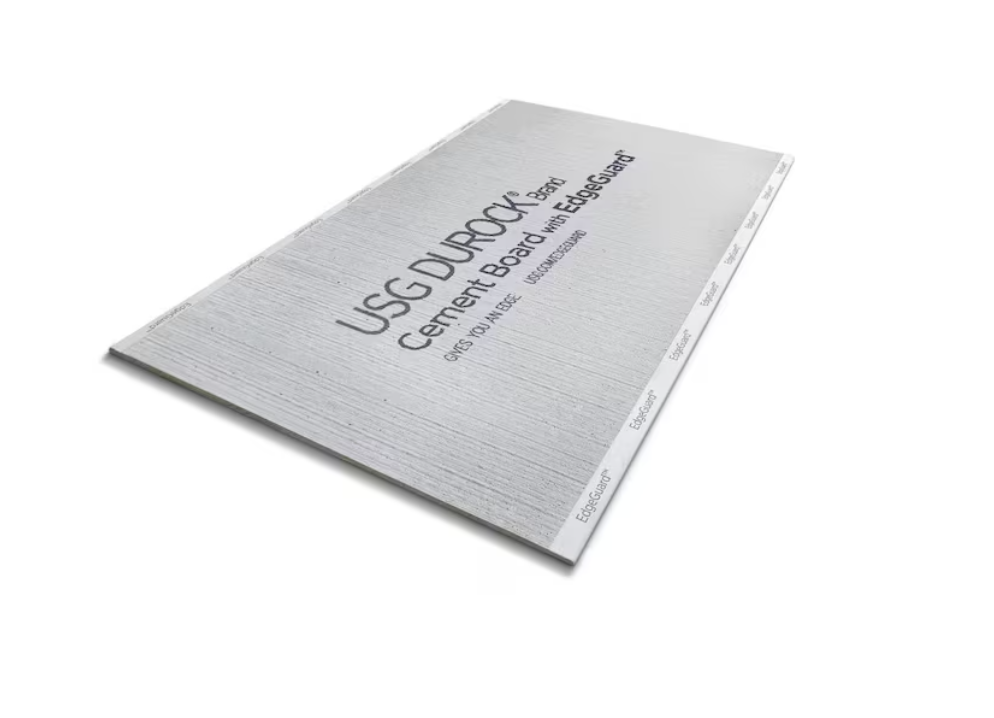 USG Durock Brand 1/4 in. x 3 ft. x 5 ft. Cement Board with EdgeGuard