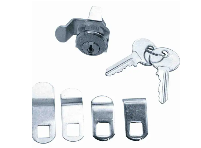Prime-Line 7/8 in. Outside Dimension Brushed Nickel 5-Cam Mailbox Lock