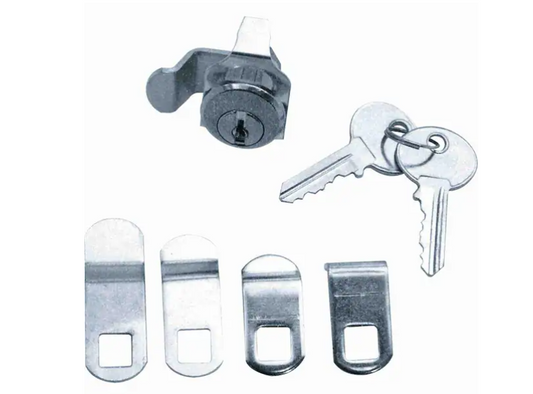 Prime-Line 7/8 in. Outside Dimension Brushed Nickel 5-Cam Mailbox Lock