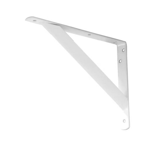 Project Source 11.14-in L x 1.06-in W x 7.95-in D Heavy Duty White Shelf bracket