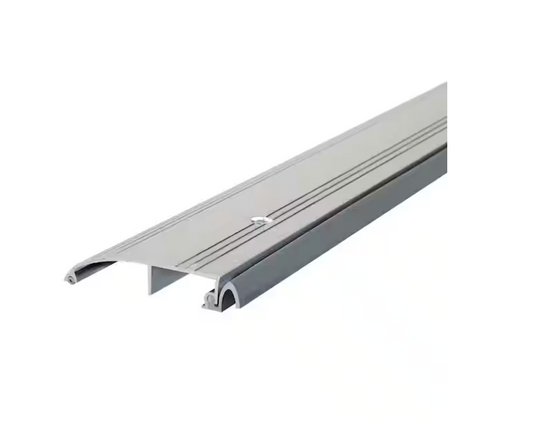 M-D Building Products 3-1/2 in. x 5/8 in. x 36 in. Silver Aluminum and Vinyl Heavy Duty Low-Profile Outswing Door Threshold