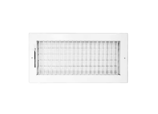 Venti Air 14 in x 6 in Adjustable, Single Deflection, 1 Way Supply Register for Duct Opening 14 in W x 6 in H