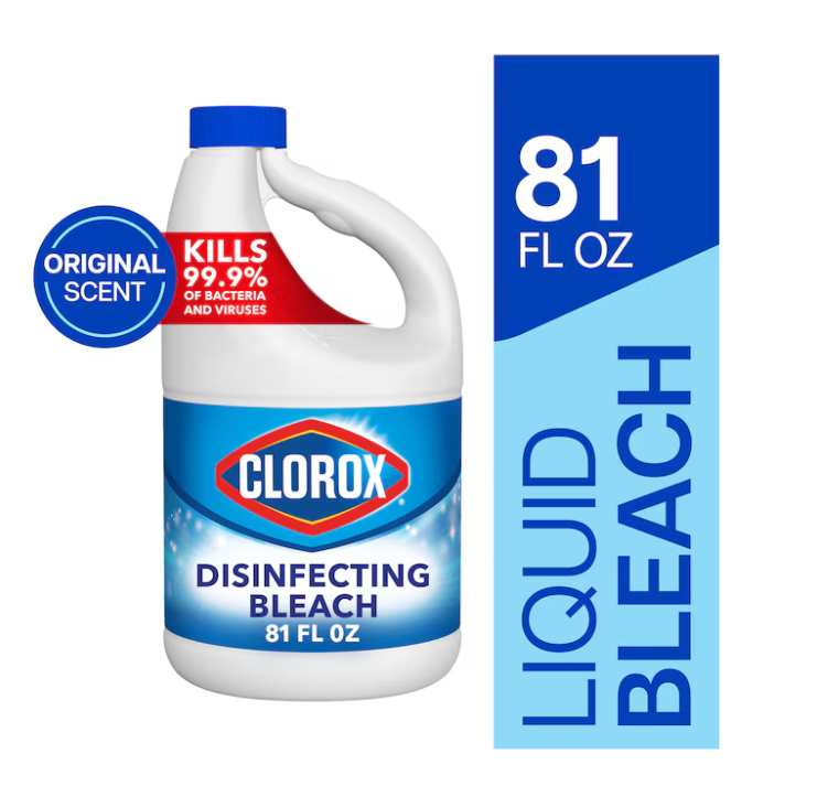 Clorox Concentrated Disinfecting Regular 81 Fluid ounce(s) Household Bleach