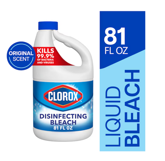 Clorox Concentrated Disinfecting Regular 81 Fluid ounce(s) Household Bleach