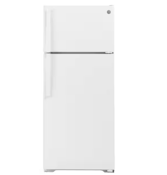 GE 17.5 cu. ft. Top Freezer Refrigerator in White