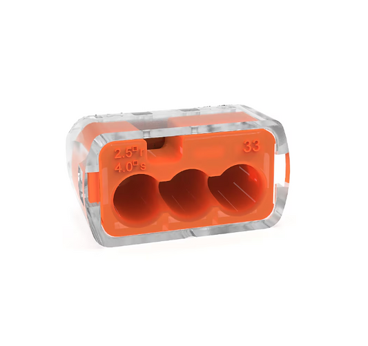 IDEAL Push-in Wire Connectors Ports Orange 100 -Pack