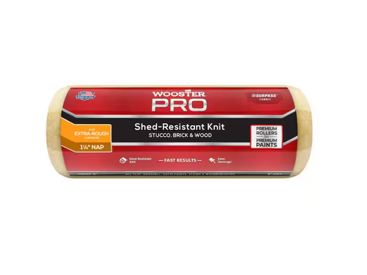 Wooster 9 in. x 1-1/4 in. Pro Surpass Shed-Resistant Knit High-Density Fabric Roller Cover Applicator/Tool