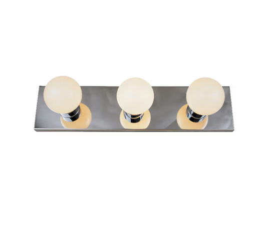 Project Source 2-in 3 Light Polished Chrome Traditional Bathroom Vanity light bar