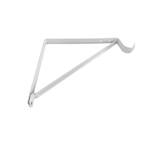 Project Source 12.8-in L x 0.94-in W x 12.8-in D White Shelf bracket 5 -Pack