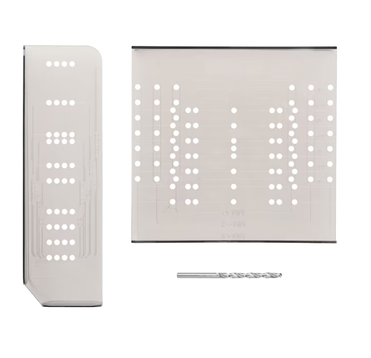 RELIABILT AlignRight Clear Large Cabinet Hardware Mounting template