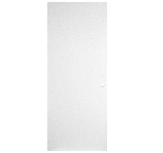 Masonite 32 in. x 80 in. No Panel Primed Smooth Flush Hardboard Hollow Core Composite Interior Door Slab with Bore
