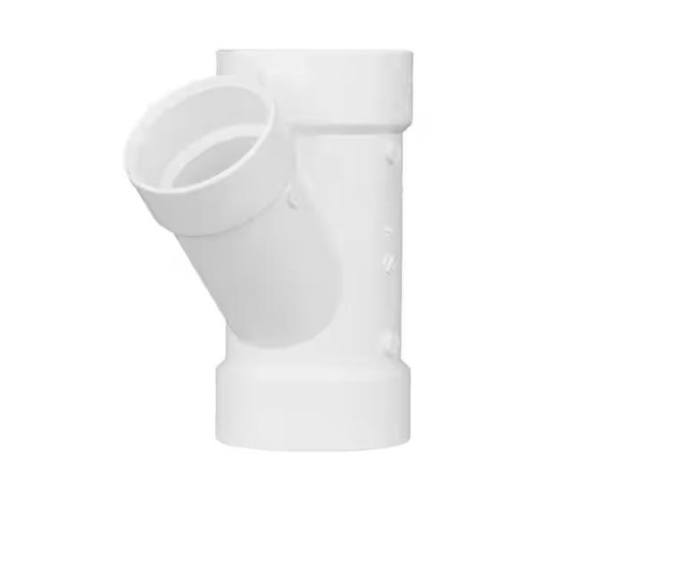 Charlotte Pipe 3 in. x 3 in. x 2 in. DWV PVC Wye Reducing