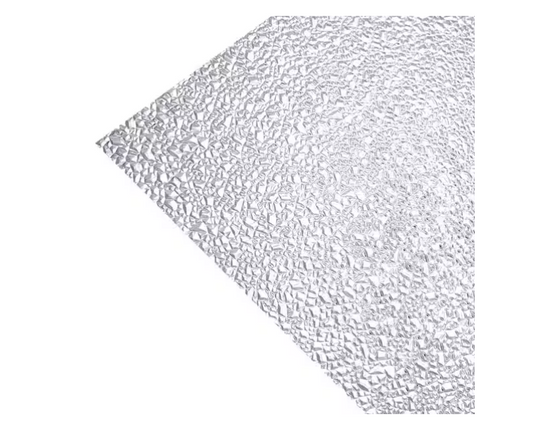 OPTIX 24 in. x 24 in. Clear Cracked Ice Acrylic Lighting Panel (5-Pack)