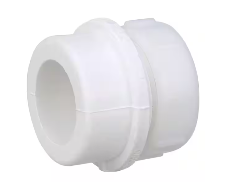 Charlotte Pipe 1-1/2 in. PVC DWV Trap Adapter Male with Washer and P-Nut