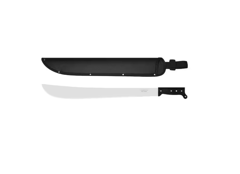 Tramontina 22 in. Machete with Carbon Steel Blade and Black Polypropylene Handle with Nylon Sheath