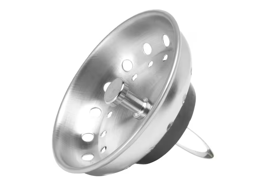 Glacier Bay Spring Clip Kitchen Sink Strainer Replacement Basket - Stainless Steel with Brushed Finish