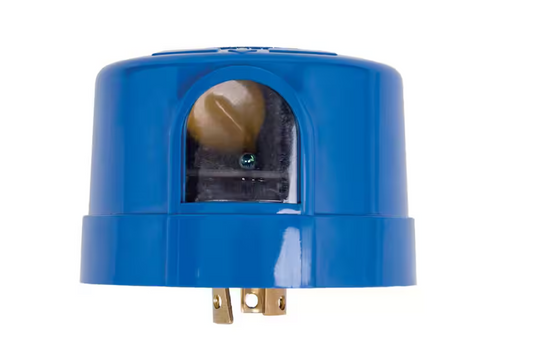 Intermatic NightFox 1,000-Watt LED/Incandescent Locking Type Mount Dusk to Dawn Light Control Electronic Photocontrol, Blue