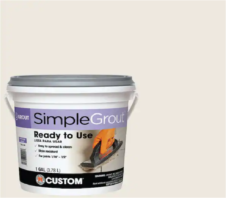 Custom Building Products SimpleGrout #381 Bright White 1 gal. Premixed Grout