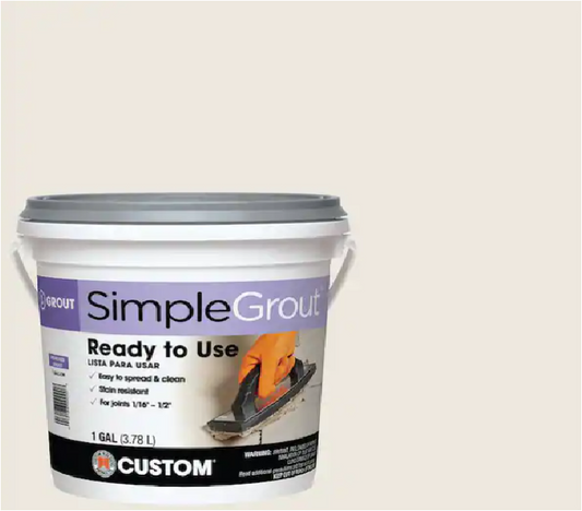 Custom Building Products SimpleGrout #381 Bright White 1 gal. Premixed Grout