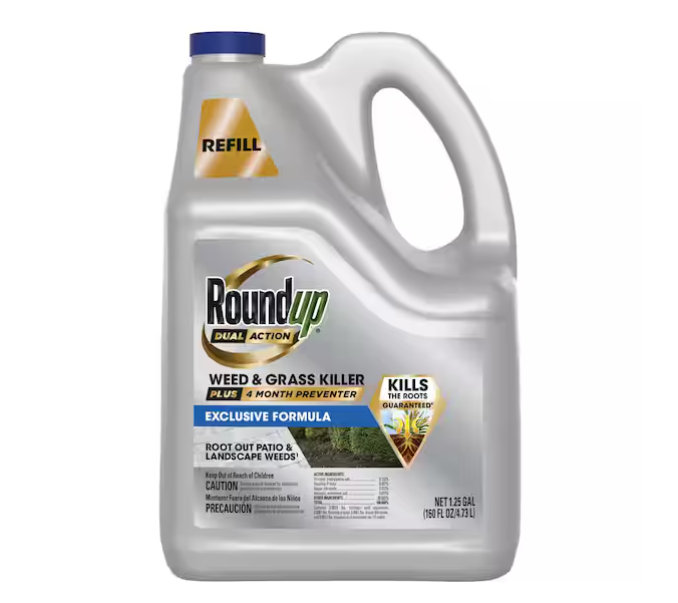 Roundup 1.25 Gal. Dual Action Weed and Grass Killer Plus 4-Month Preventer Refill