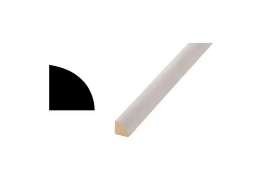 Woodgrain Millwork WM 106 11/16 in. x 11/16 in. x 192 in. Primed Finger-Jointed Quarter Round