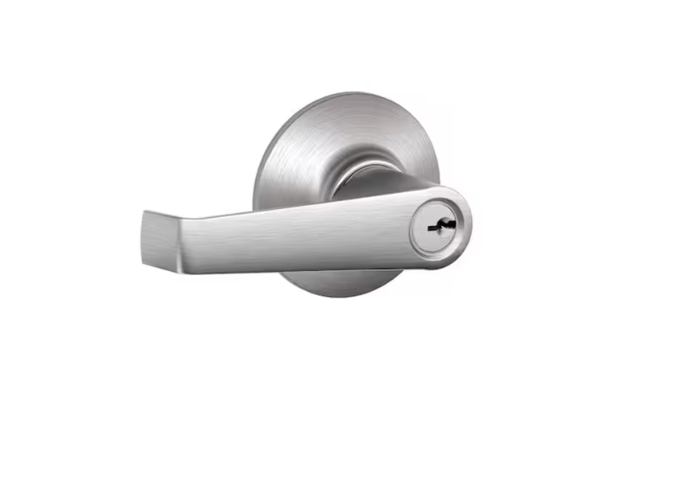 Schlage Elan Satin Chrome Light Commercial Keyed Entry Door handle