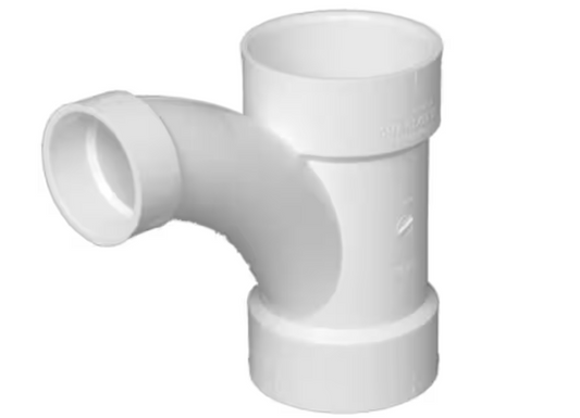 Charlotte Pipe 4 in. x 4 in. x 3 in. DWV PVC Comb Wye and 1/8 Bend