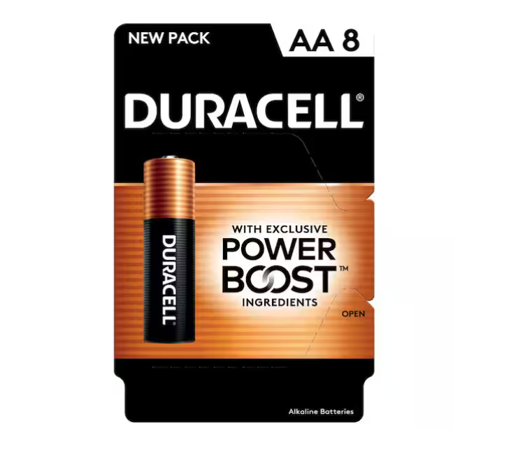 Duracell Coppertop AA Battery (8-Pack)