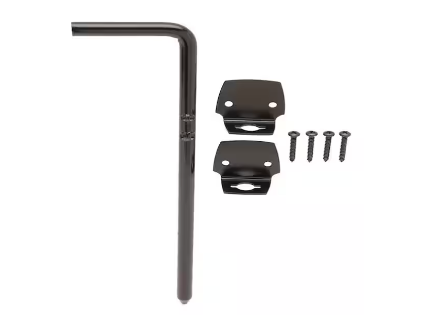 Everbilt 12 in. Black Cane Bolt