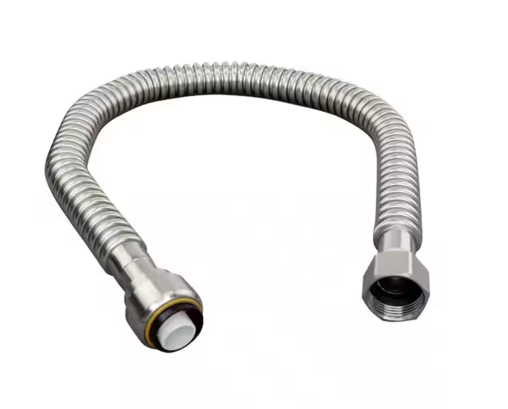 Everbilt 3/4 in. PTC x 3/4 in. FIP x 18 in. Corrugated Stainless Steel Water Heater Connector
