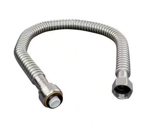 Everbilt 3/4 in. PTC x 3/4 in. FIP x 18 in. Corrugated Stainless Steel Water Heater Connector