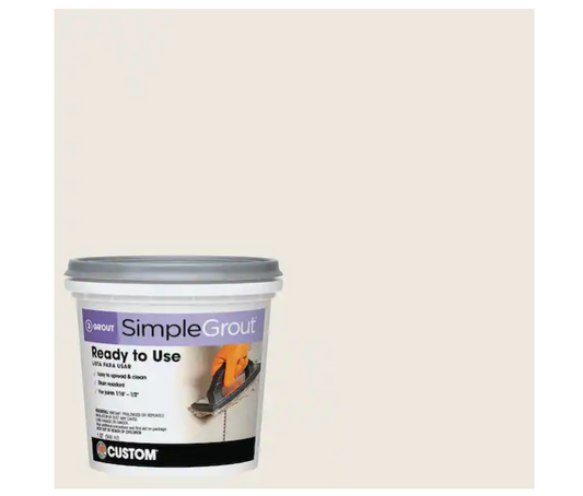 Custom Building Products SimpleGrout #381 Bright White 1 qt. Pre-Mixed Grout