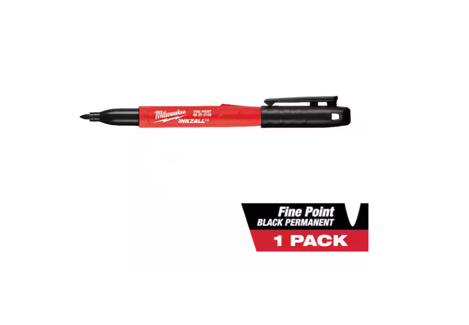Milwaukee INKZALL Black Fine Point Jobsite Permanent Marker