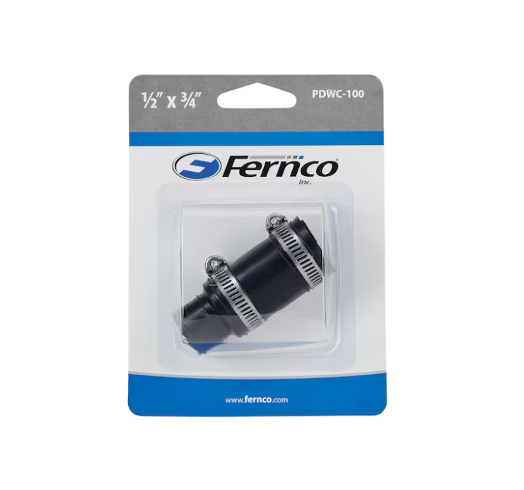 Fernco Fernco PDWC-100 1/2"x3/4" Dishwasher Drain Connector