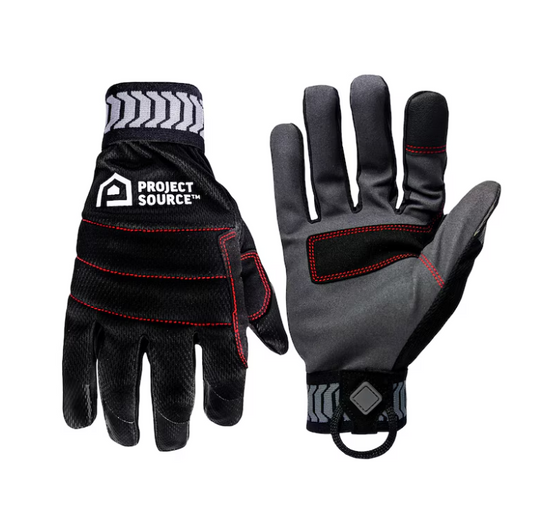 Project Source X-large Black Synthetic leather Utility Gloves 1 -Pairs