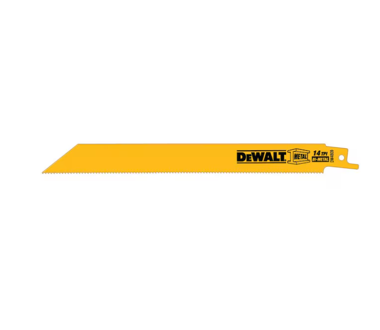 DEWALT Bi-metal 8-in 14 TPI Metal cutting Reciprocating Saw Blade
