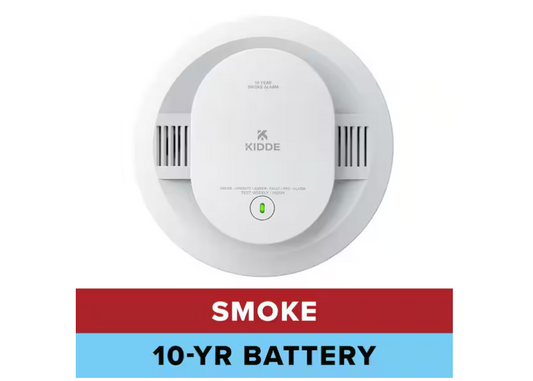 Kidde 10-Year Battery Powered Smoke Detector with Photoelectric Sensor, 20SD10