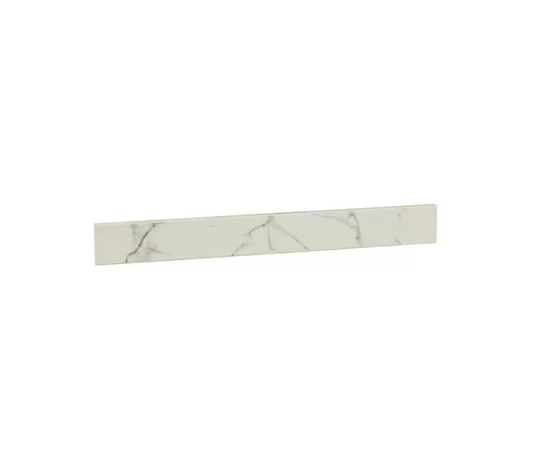 MSI Calacatta Nowy White Double Beveled 4 in. x 36 in. Polished Engineered Marble Threshold Tile Trim (3 ln. ft./Each)