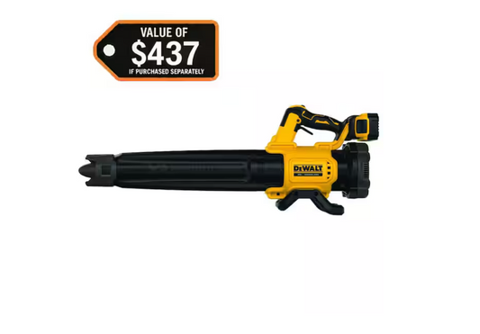 DEWALT 20V MAX 125 MPH 450 CFM Brushless Cordless Battery Powered Blower Kit with (1) 5 Ah Battery & Charger