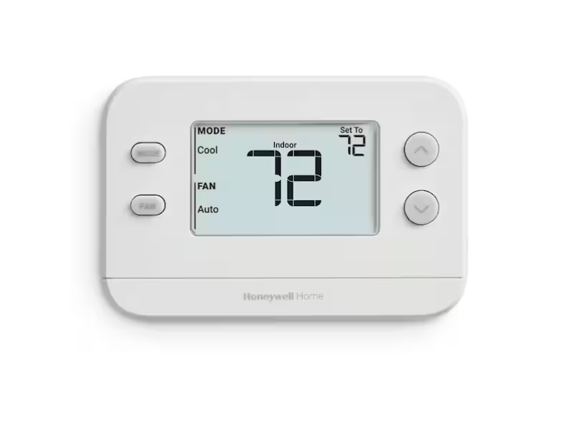 Honeywell Home X1N Non-Programmable Thermostat, Single-Stage, 1-Heat/1-Cool