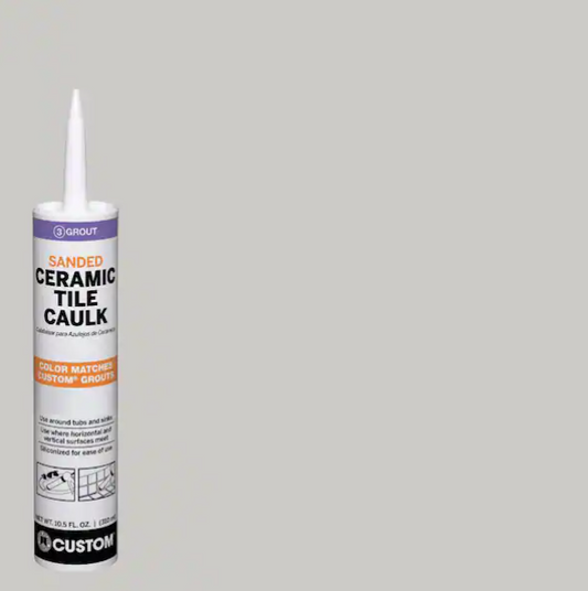 Custom Building Products Polyblend #544 10.5 oz. Rolling Fog Sanded Ceramic Tile Caulk