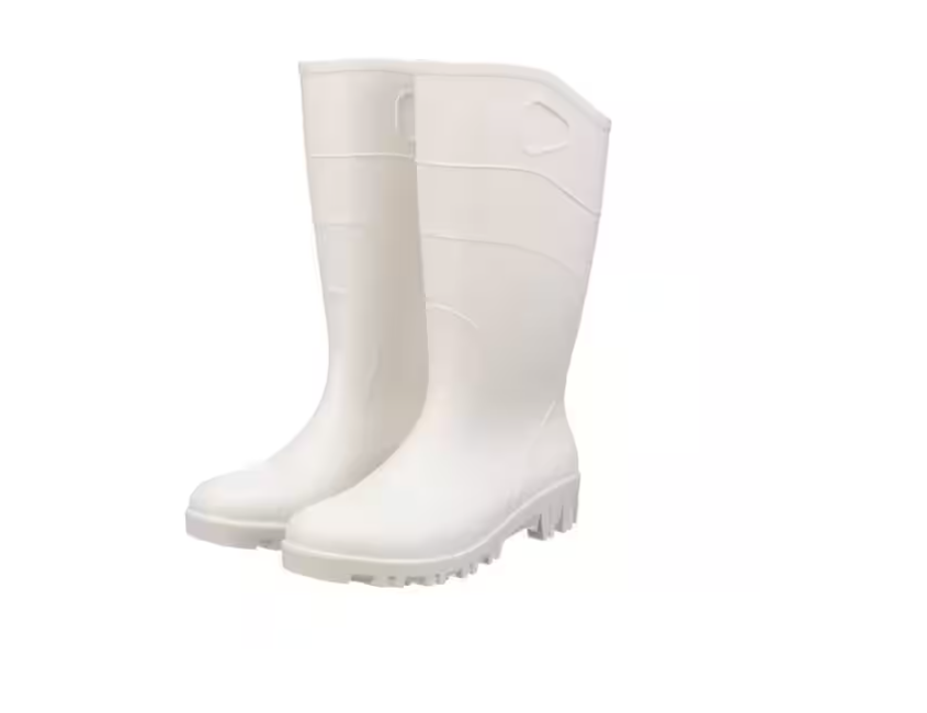 Heartland 15 in. All-Purpose White Rubber Boot Size 10
